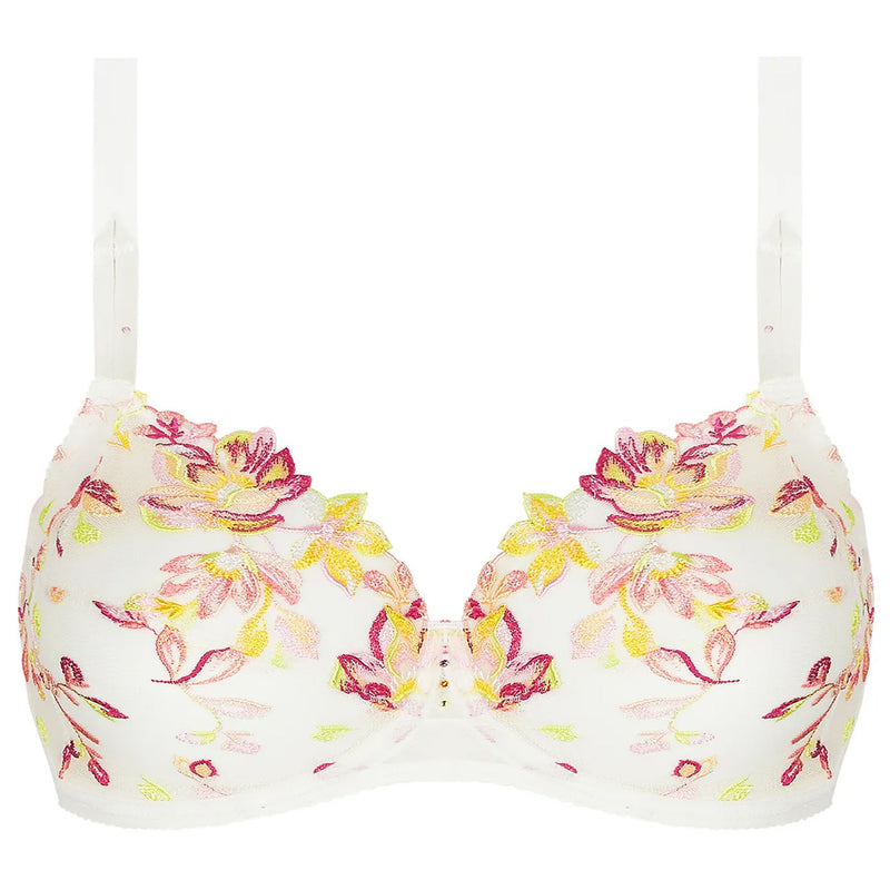 'Folie d'Été' Floral 3-Part Full Cup Bra, by Lise Charmel (pack shot, front view).