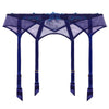 'Déesse Désirs' Midnight Blue Suspender Belt, by Lise Charmel (pack shot, back).