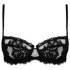 'Desirs de Venise' Black Balconette Bra, by Lise Charmel (pack shot, front view).