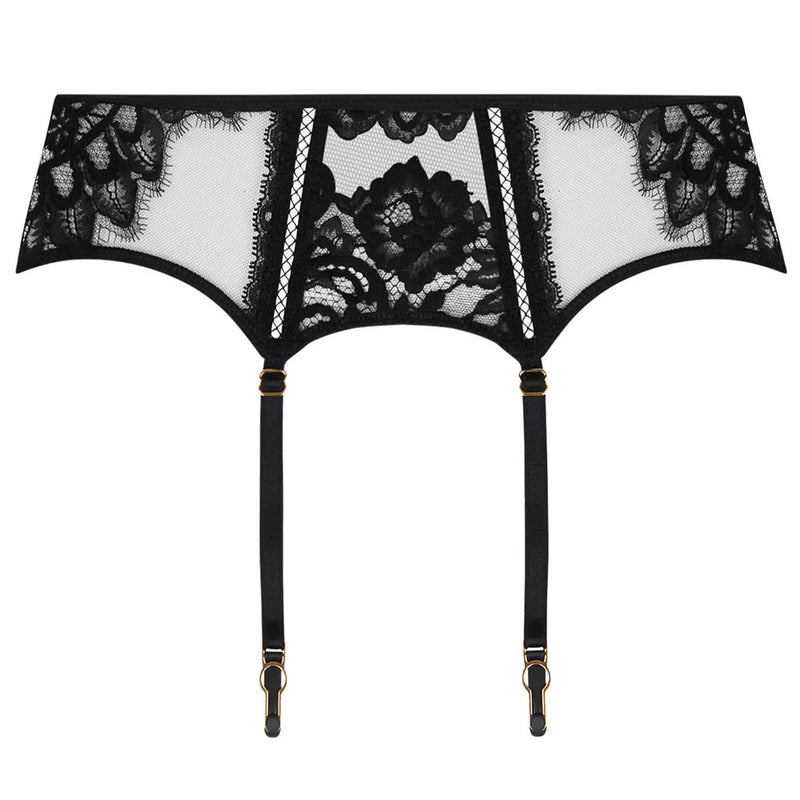 Lise Charmel 'Dsirs de Venise' Black Suspender/Garter Belt | Sandra Dee Lise Charmel 'Dsirs de Venise' Black Suspender/Garter Belt | Sandra Dee