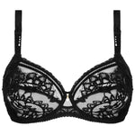 'Desirs de Venise' Black 3-Part Full Cup Bra, by Lise Charmel (pack shot, front view).