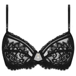 'Desirs de Venise' Black Full Cup Bra, by Lise Charmel  (pack shot, front view).