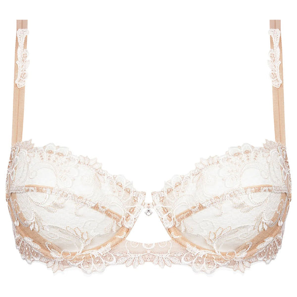 Lise Charmel 'Dressing Floral' Beige Half Cup Bra | Sandra Dee