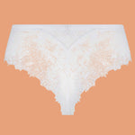 Lise Charmel 'Dressing Floral' White Culotte/Shorty (pack shot, back).