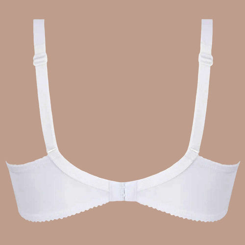 Lise Charmel 'Dressing Floral' White Padded Contour Bra (pack shot, back).