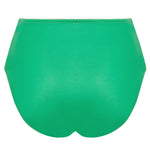 'Dressing Floral' High Waist Brief in Dressing Emeraude (Green), by Lise Charmel (pack shot, back).