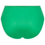 'Dressing Floral' Green High Waist Full Brief, by Lise Charmel (pack shot, back).