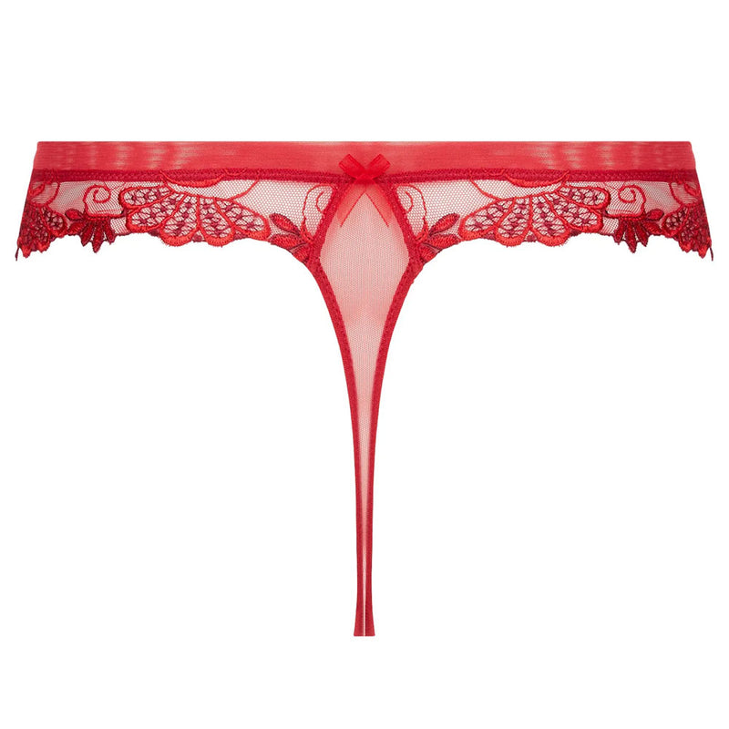 Lise Charmel 'Dressing Floral' Red Thong