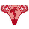 Lise Charmel 'Dressing Floral' Red Italian Brief (pack shot, front).