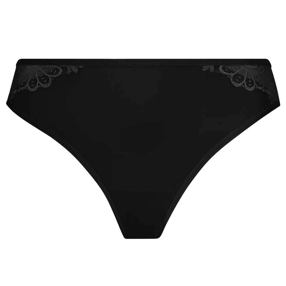 Lise Charmel 'Dressing Floral' Black Brief (pack shot, front).