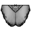 Lise Charmel 'Dressing Floral' Black Italian Brief (pack shot, back).