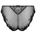 Lise Charmel 'Dressing Floral' Black Italian Brief (pack shot, back).