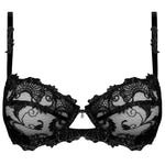 Lise Charmel 'Dressing Floral' Black Half Cup Bra