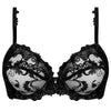 Lise Charmel 'Dressing Floral' Black Full Cup Bra (pack shot, front).