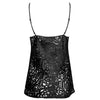 Lise Charmel 'Dressing Floral' Black Silk Camisole (pack shot, back).