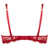 Lise Charmel 'Dressing Floral' Red Half Cup Bra (pack shot, back).