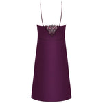 'Élégance Artist' Plum Purple Silk Nightie, by Lise Charmel (pack shot, back view).