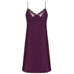 'Élégance Artist' Plum Purple Silk Nightie, by Lise Charmel (pack shot, front view).