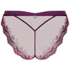 'Élégance Artist' Plum Purple Italian Brief, by Lise Charmel (pack shot, back view).
