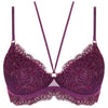 'Élégance Artist' Plum Purple Contour Bra, by Lise Charmel (pack shot, front view).