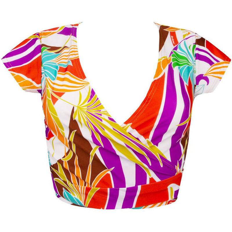 Lise Charmel 'Energie Soleil' Crossover Top & Bikini Brief Set in Mandarine Soleil (Multicolour)