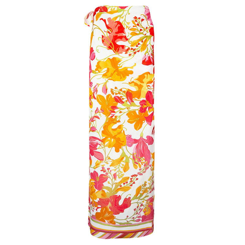 'Envolee Florale' Multicolour Pareo/Sarong, by Lise Charmel (pack shot, back view).