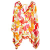 'Envolée Florale' Multicolour Poncho, by Lise Charmel (pack shot, front view).