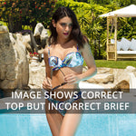 Model wearing 'Odysee Cashmer' (Multi) Padded Underwired Bikini Set, by Lise Charmel.