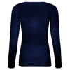 'Plaisir Caresse' Midnight Blue Long Sleeved Top, by Lise Charmel (pack shot, back).