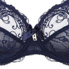 Lise Charmel 'Soir de Venise' Midnight Blue 3-Part Full Cup Bra (pack shot, front detail).