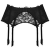 Lise Charmel 'Soir de Venise' Black Suspender Belt (pack shot, black).