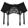 Lise Charmel 'Soir de Venise' Black Suspender Belt (pack shot, front).