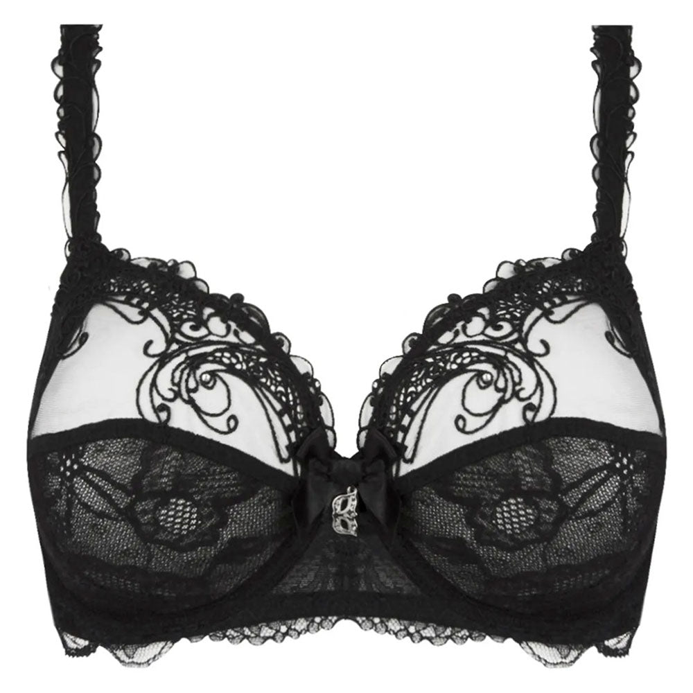 Lise Charmel 'Soir de Venise' Black Full Cup Bra (pack shot, front).