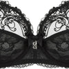 Lise Charmel 'Soir de Venise' Black Full Cup Bra (pack shot, front detail).