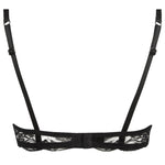 Lise Charmel 'Soir de Venise' Black Padded Plunge Bra (pack shot, back.