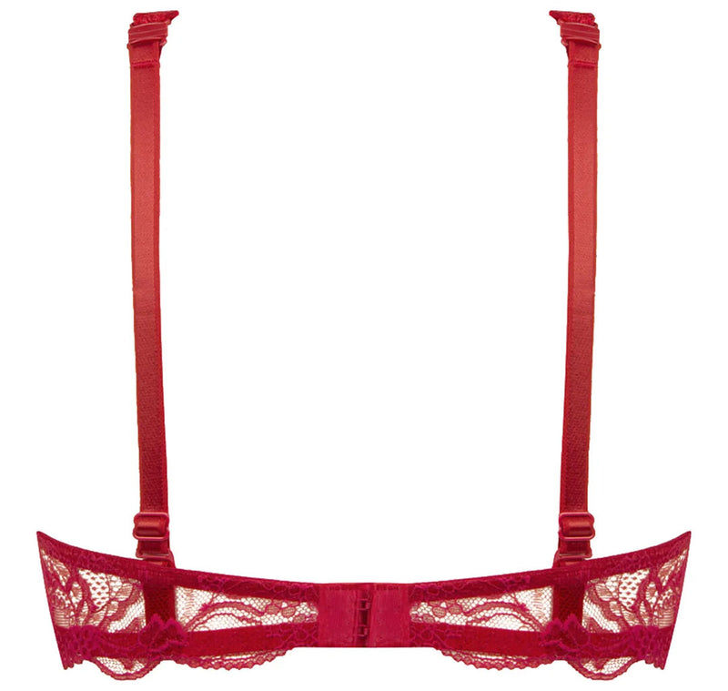 Lise Charmel 'Soir de Venise' Red Glam Triangle Bra (pack shot, back).