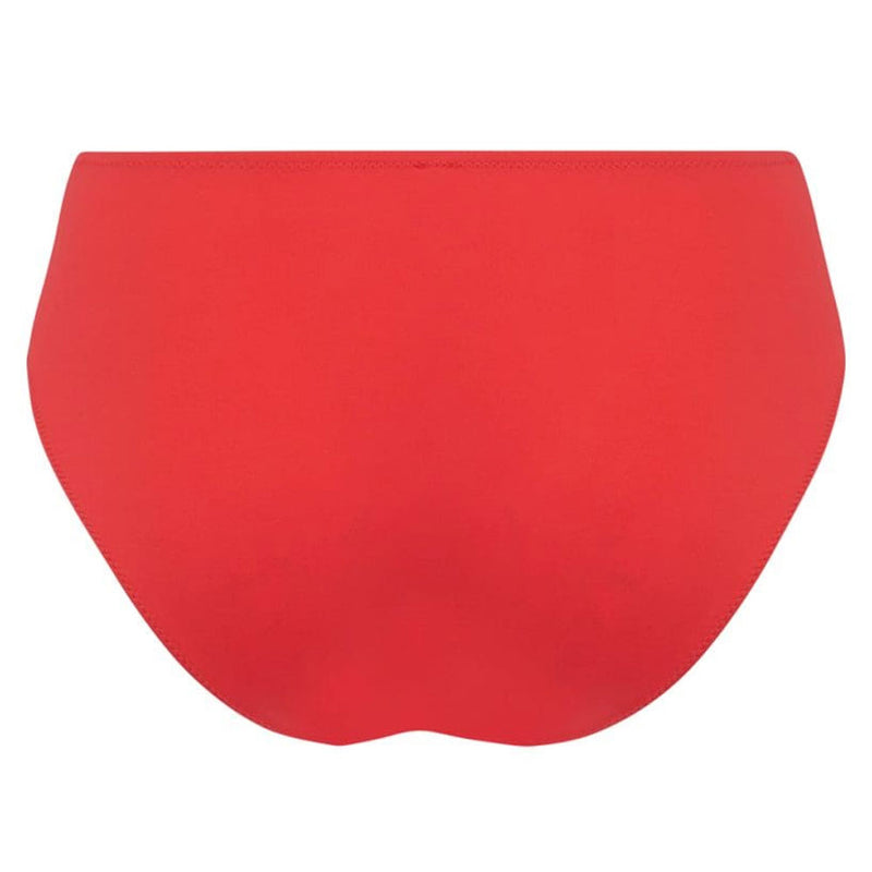 'Source Beauté' High Waist Brief in Hibiscus Beauté (Coral). by Lise Charmel (pack shot, back).