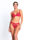 Lise Charmel 'Source Beauté' Coral Padded Plunge Bra