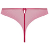 'Splendeur Soie' Raspberry Pink Silk Thong, by Lise Charmel (pack shot, back view).