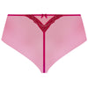 'Splendeur Soie' Raspberry Pink Silk Shorty, by Lise Charmel (pack shot, back view).