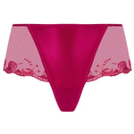 'Splendeur Soie' Raspberry Pink Silk Shorty, by Lise Charmel (pack shot, front view).