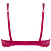 'Splendeur Soie' Raspberry Pink Silk Padded Plunge Bra, by Lise Charmel (pack shot, back view).
