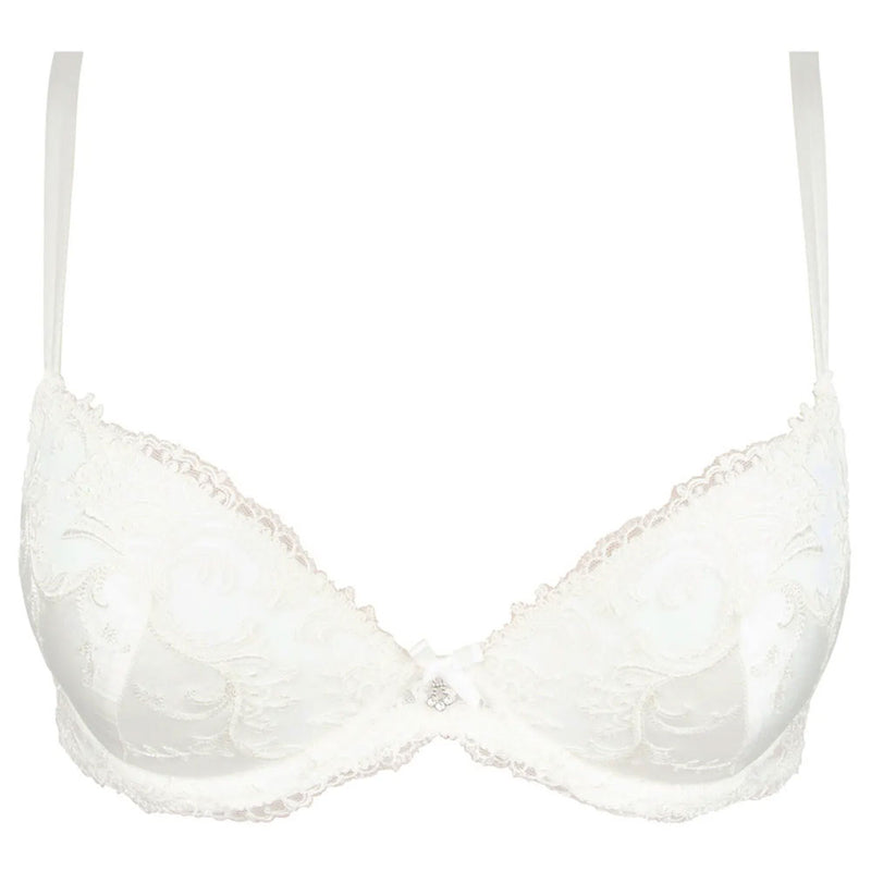 Lise Charmel 'Splendeur Soie' Ivory Silk Padded Plunge Bra bra Lise Charmel