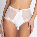 Lise Charmel 'Splendeur Soie' Ivory Silk High Waisted Shorty High Waist Brief Lise Charmel