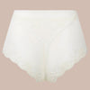 'Splendeur Soie' Ivory High Waisted Shorty, by Lise Charmel (pack shot, back).