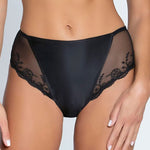 Lise Charmel 'Splendeur Soie' Black Silk High Waisted/Retro Brief High Waist Brief Lise Charmel