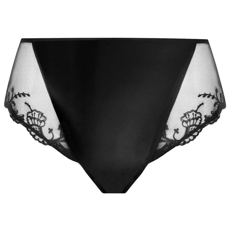 Lise Charmel 'Splendeur Soie' Black Silk High Waisted/Retro Brief High Waist Brief Lise Charmel