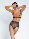 Lise Charmel 'Splendeur Soie' Black Silk Glam Push-Up Bra (back view) | Exceptional Luxury Lingerie | Sandra Dee