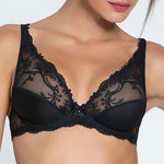 Lise Charmel 'Splendeur Soie' Black Silk Glam Push-Up Bra | Exceptional Luxury Lingerie | Sandra Dee