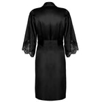 Lise Charmel 'Splendeur Soie' Black Silk Negligée Gown robe Lise Charmel